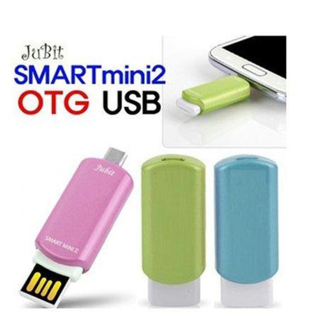 스마트미니2 OTG-USB 32G 메모리 (블루) OTG-USB32BL [ PC의 자료 USB에 복사하여 스마트폰으로 저장 및 바로 실행, 재생가능 ]