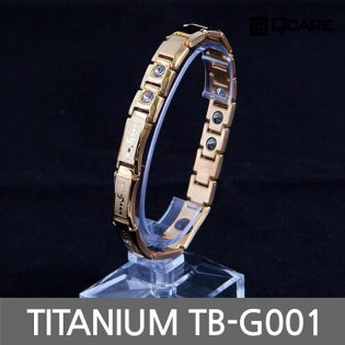 티타늄 게르마늄 자석 팔찌 TB-G001 (골드 M)