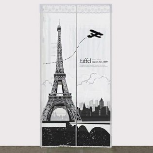 다샵 EVA일체형 방풍 바람막이 에펠탑 반투명 100x210cm