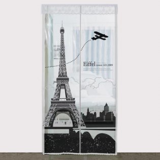 다샵 EVA일체형 방풍 바람막이 에펠탑 투명 90x210cm