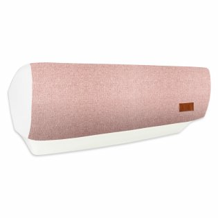 [비밀특가] 핑크 벽걸이형 린넨필 에어컨 커버(트라이앵글형)