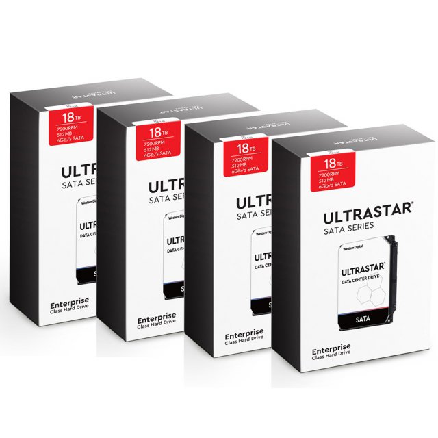 WD Ultrastar DC HC550 18TBx4 72TB SATA3 WUH721818ALE6L4 4PACK 패키지 총판