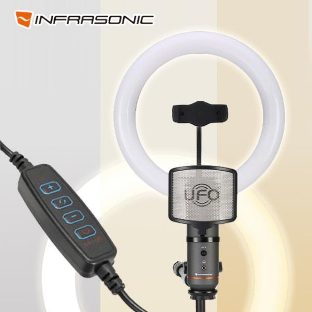인프라소닉 UFO Ring Light Kit + UFO Mini 마이크 방송용