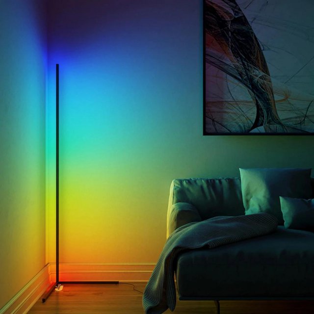 [해외직구] RGB 인테리어 PC방 거실 특이한 간접 무드등 스탠드