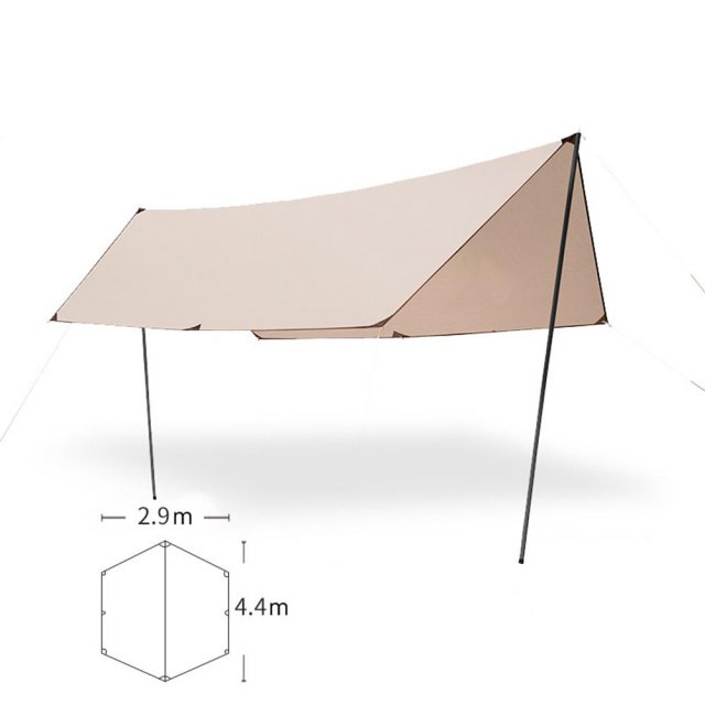 [해외직구] 대형 캠핑 루프탑 차박 그늘막타프 헥사 텐트 3x4m