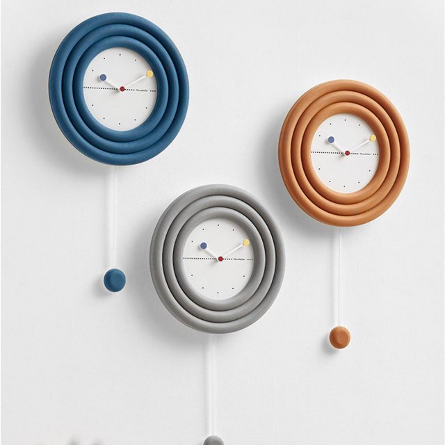 [해외직구] 마카롱 디자인 추시계 모던하우스 원형벽시계