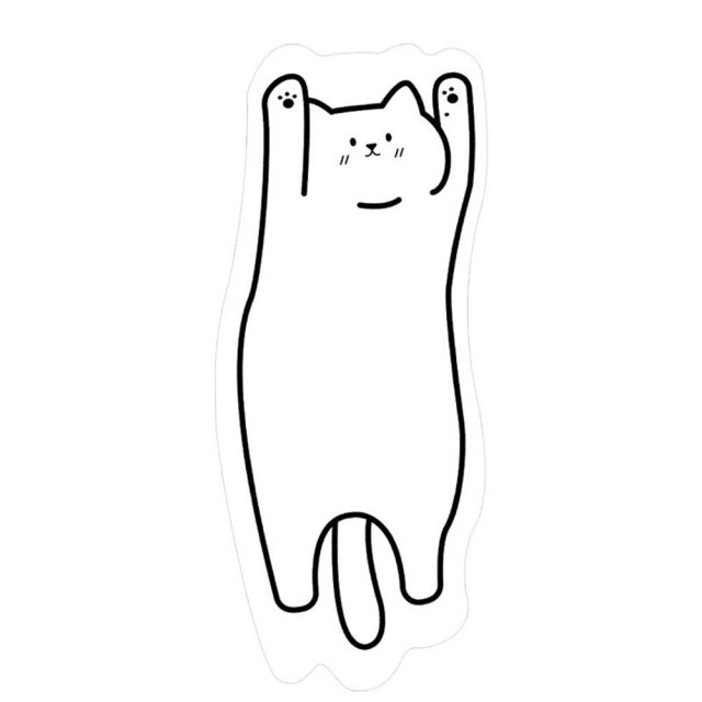 [해외직구] 북유럽 냥냥펀치 고양이 캐릭터 카페트 러그 50x120cm