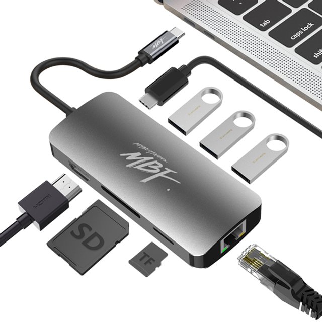 엠비에프 USB C TYPE 8in1 멀티 허브