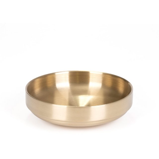 키친아트 금상첨화 이중구조 티타늄 찬기 중 11cm 접시 반찬그릇