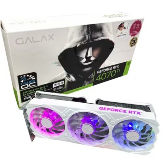 GALAX 지포스 RTX 4070 Ti EX GAMER WHITE OC V2 D6X 12GB