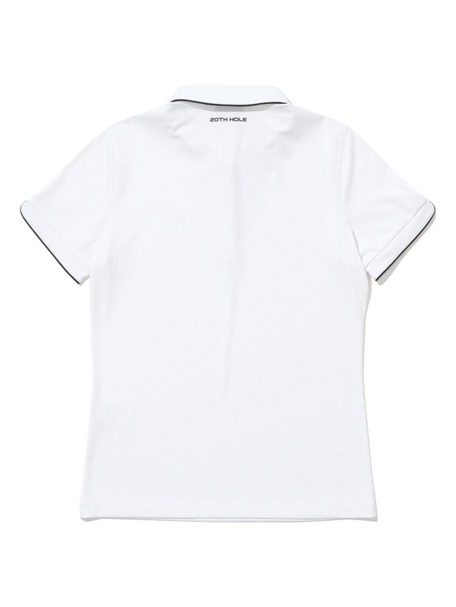 소매 파이핑 프릴 여성 반팔 티셔츠[WHITE]