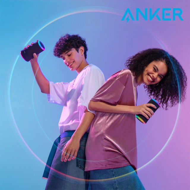 ANKER 사운드코어 플레어2 360도 완전방수 LED 블루투스 스피커 A3165