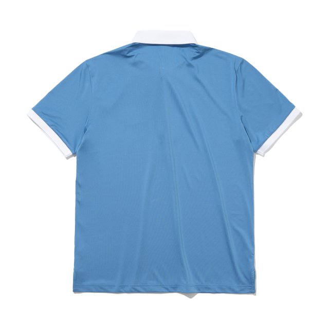 소매 YOKO 카라넥 남성 반팔 티셔츠[BLUE]