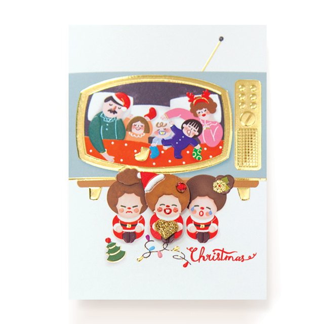 못난이 산타 크리스마스 카드 FS7082-6