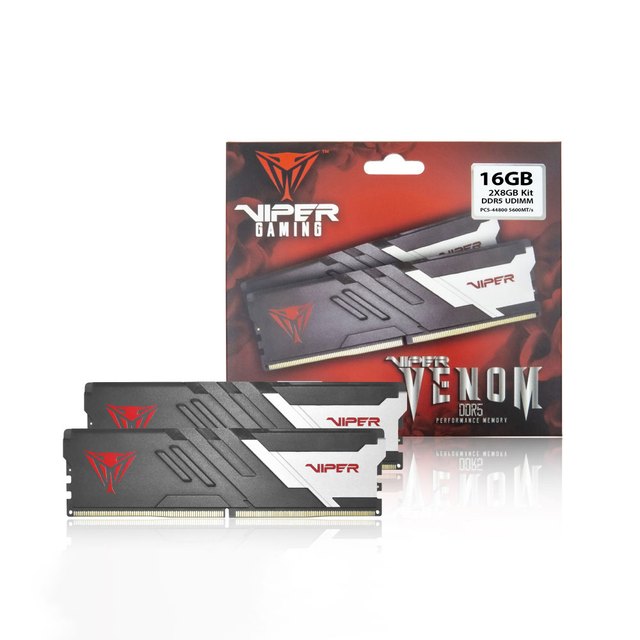  패트리어트 DDR5 16G PC5-44800 CL40 VIPER VENOM 5600MHz 8Gx2 듀얼패키지 파인인포 (하이닉스 칩 내장)