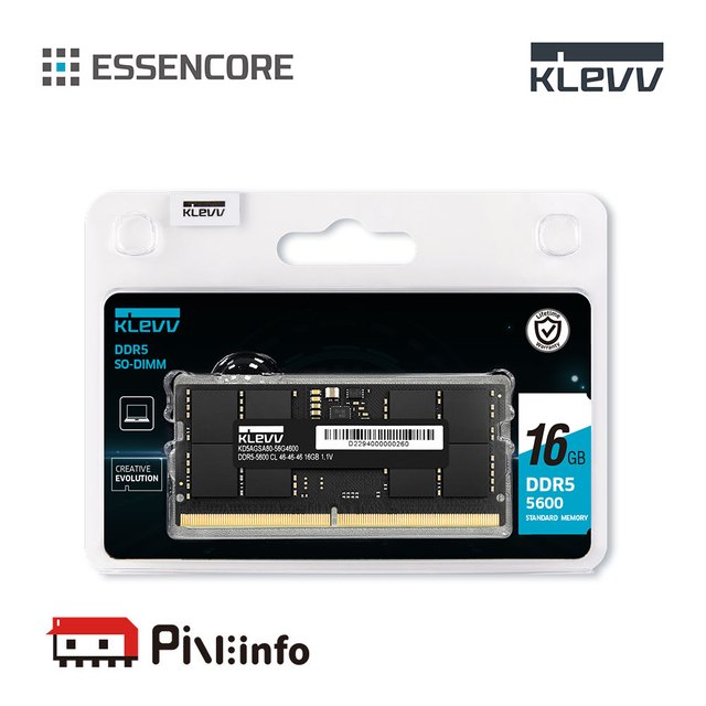 에센코어 KLEVV 16G PC5-44800 CL46 DDR5 노트북용 파인인포 (하이닉스 칩 내장)