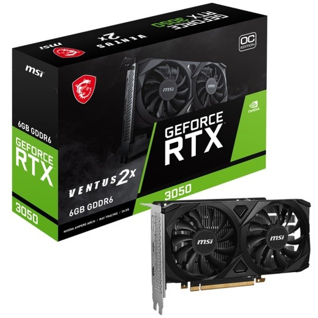 MSI 지포스 RTX 3050 벤투스 2X OC D6 6GB 그래픽카드