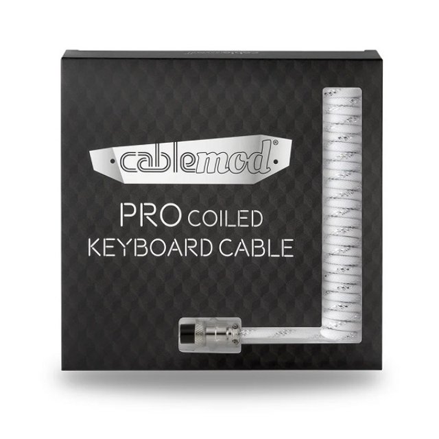 CableMod Pro Coiled 항공 키보드 케이블 (1.5m,W)