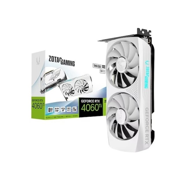 ZOTAC GAMING RTX 4060 Ti TWIN Edge OC D6 8GB White -