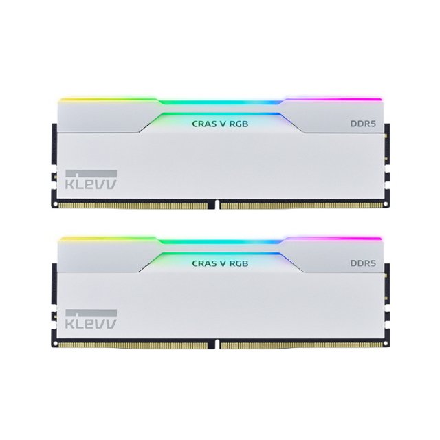 ESSENCORE KLEVV DDR5-6000 32GB CL30 CRAS V RGB WHITE 패키지 메모리 (16Gx2) 서린