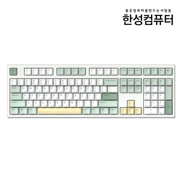 한성컴퓨터 GK787SE OfficeMaster 뽀송 (말차 크림, 38g)