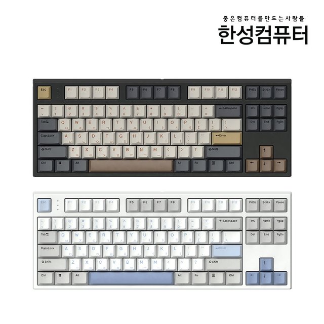 GK777SE OfficeMaster 8K 저소음 윤활 기계식 키보드 뽀송_밀크 소다 (딥블루 뽀송 38g_저소음)