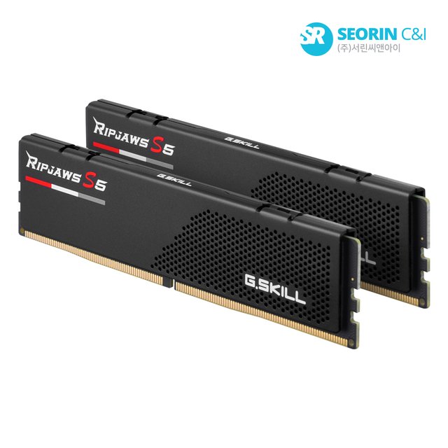 [서린공식] G.SKILL DDR5-5200 CL40 RIPJAWS S5 J 블랙 패키지 64GB(32Gx2)