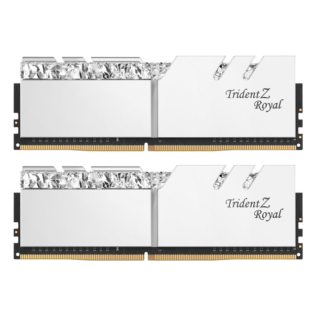 [서린공식] G.SKILL DDR4-3600 CL18 TRIDENT Z ROYAL 실버 패키지 32GB(16Gx2)