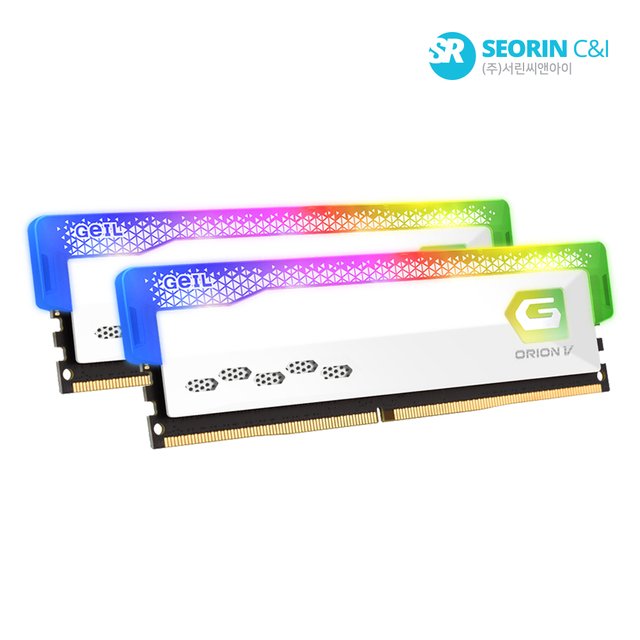 [서린공식] GEIL DDR5-5600 CL38 ORION V RGB White 패키지 32GB(16Gx2)