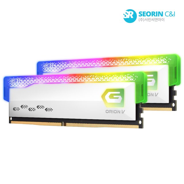 [서린공식] GEIL DDR5-5600 CL38 ORION V RGB White 패키지 32GB(16Gx2)