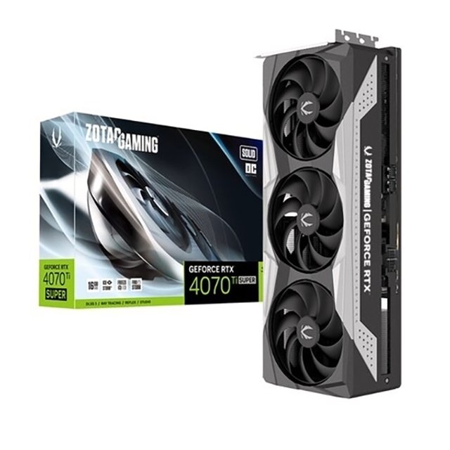 ZOTAC GAMING 지포스 RTX 4070 Ti SUPER SOLID OC D6X 16GB 그래픽카드