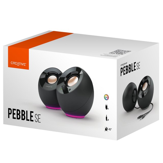 [CREATIVE] PEBBLE SE RGB 블랙 스피커