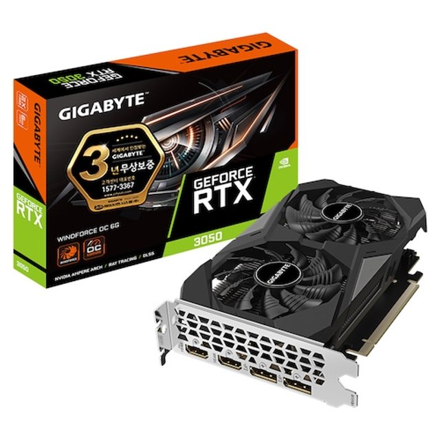 GIGABYTE 지포스 RTX 3050 WINDFORCE OC D6 6GB 제이씨현