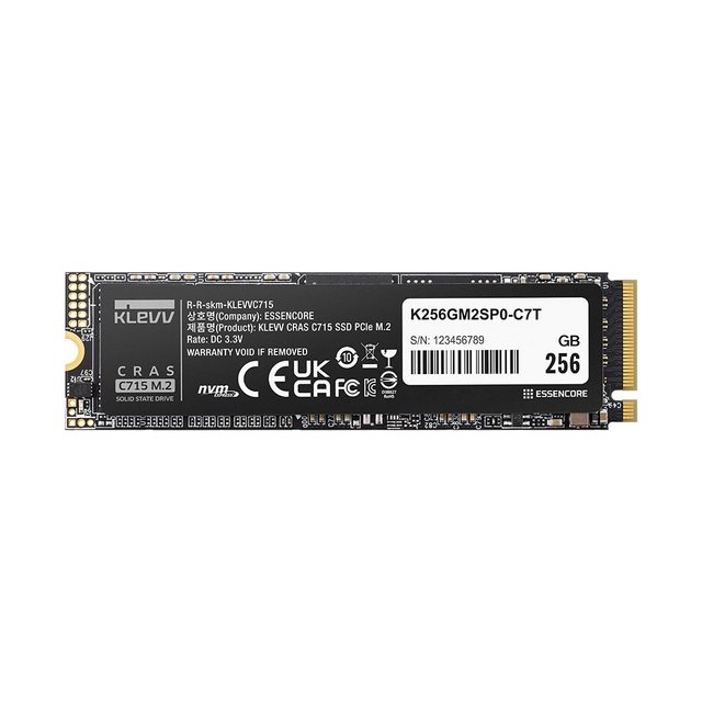 에센코어 KLEVV CRAS C715 256GB M.2 NVME 3D TLC 파인인포