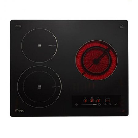 [지점 진열상품]빌트인 하이브리드 3구 ERA-H320E (인덕션 2구+하이라이트 1구)