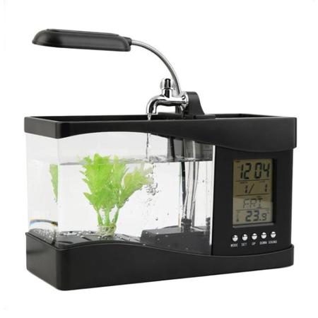 X판매종료XUSB 디지털 미니 수족관 사각타입 블랙