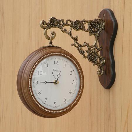 톡톡타임 안나 양면 벽시계 화이트