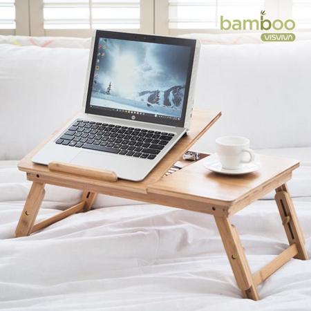 대나무 노트북 테이블