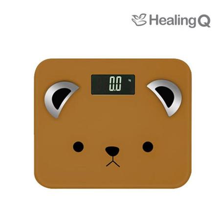 곰돌이 캐릭터 체지방 체중계 HQ-S1000 브라운 [블루투스/APP/데이터분석]