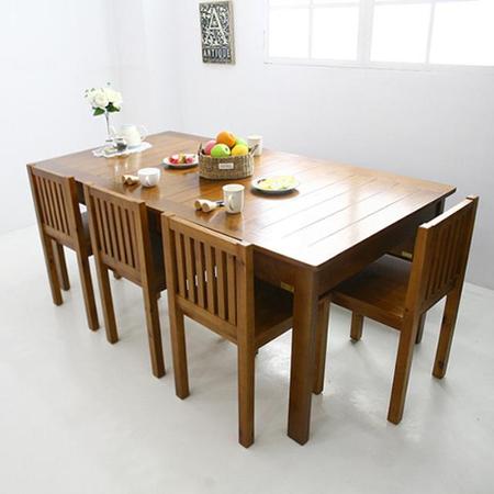 뉴송고무나무 1800 6인식탁(natural)