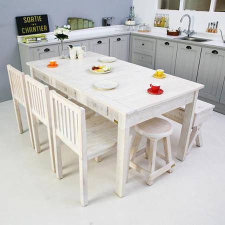 뉴송고무나무 1600 6인식탁(white)