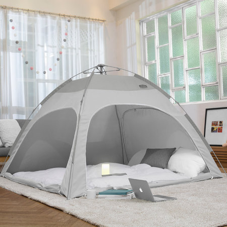 다샵 아임패브릭 자동 난방텐트 그레이 1~2인용(210x120x135)