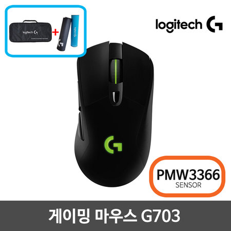 [장패드증정]G703 게이밍마우스 [로지텍코리아 정품][ 유무선 / 최대12,000dpi ]