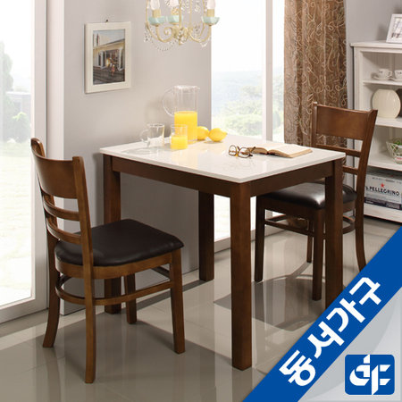 리빙하이그로시 2인 식탁세트 DF919600 _내추럴