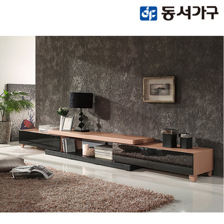  노아 1600익스텐션 거실장 DF904522 _블랙오크