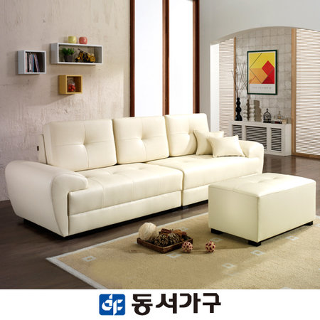 모던J8  BBCH  4인용 소파 ＋ 스툴 DF901103 _아이보리