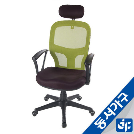  체어BK 헤더형 AIR 올메쉬 회전의자 DF900863_그린투톤