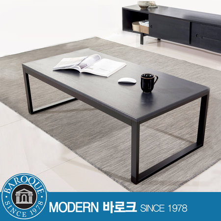 W 블랙슈트) 고무나무 소파테이블 블랙