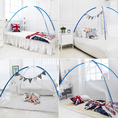 원터치 모기장텐트 침대모기장 양문형 실내 야외 캠핑 원터치모기장 퀸 단일색상[NS055]