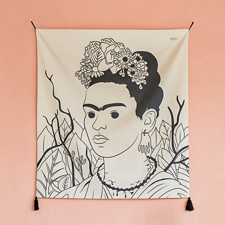 명화 일러스트 패브릭 포스터